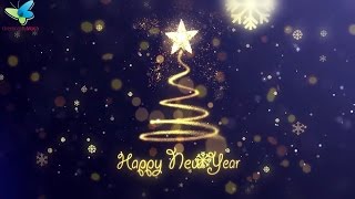 Happy New Year Wishes  Beautiful New Year Greetings Animation [upl. by Saerdna299]