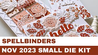 257 Spellbinders November 2023 Small Die Kit  Card Inspirations [upl. by Persson]