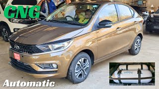 2024 Tata Tigor CNG Automatic Transmission  First Look  Walkaround [upl. by Ehpotsirhc862]